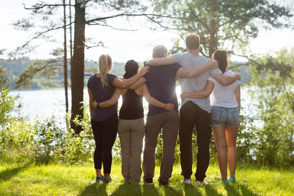 Family at a national park